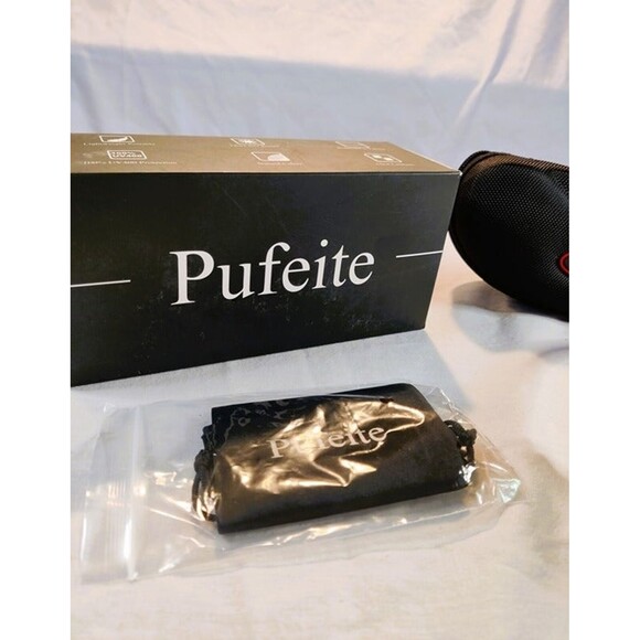 Pufeite Polarized Sports Sunglasses For Men, Women, Teen-Hard Case-Black-Red - Picture 2 of 11